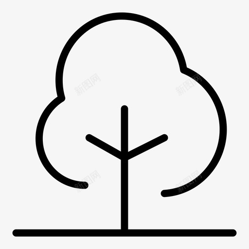 树自然公园图标svg_新图网 https://ixintu.com 公园 木材 树 植物 自然 自然轮廓