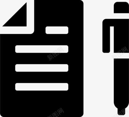 纸质文件文件办公室图标图标