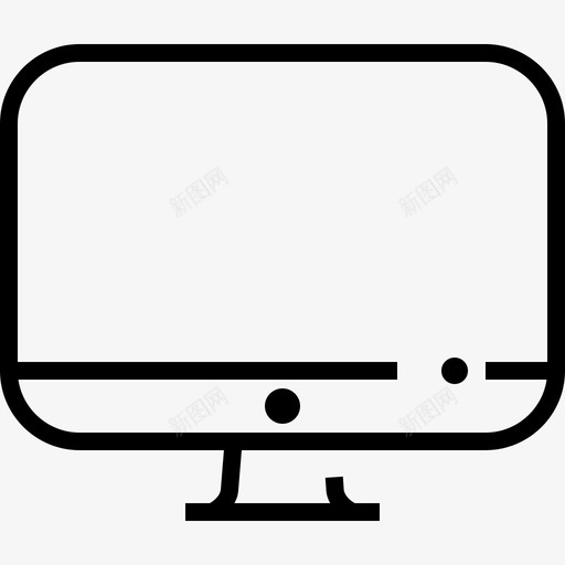 苹果imac显示器pc图标svg_新图网 https://ixintu.com pc 屏幕 显示器 美味的苹果设备平滑 苹果imac