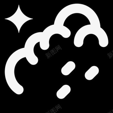 夜雨天气预报天气图标图标
