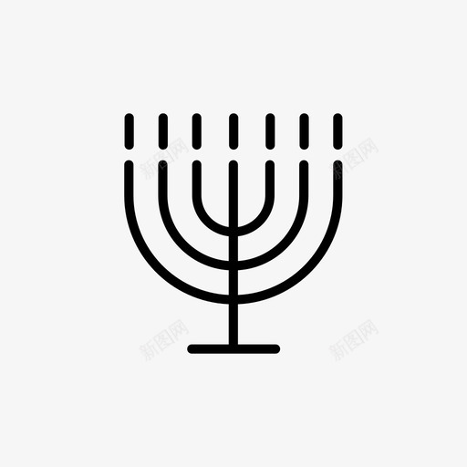 烛台蜡烛光明节图标svg_新图网 https://ixintu.com 以色列 光明节 烛台 烛台收藏 犹太教 蜡烛