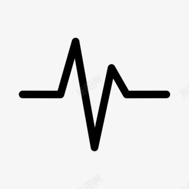 脉搏心脏监护仪心脏脉搏图标图标