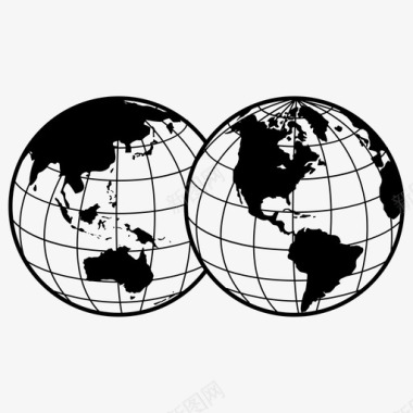 世界地球仪地球仪地球图标图标