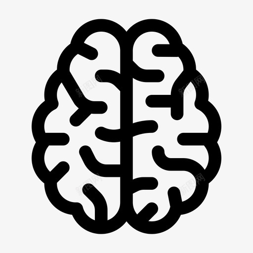 大脑人体解剖学人脑图标svg_新图网 https://ixintu.com 人体解剖学 人脑 大脑 思考 纯线条