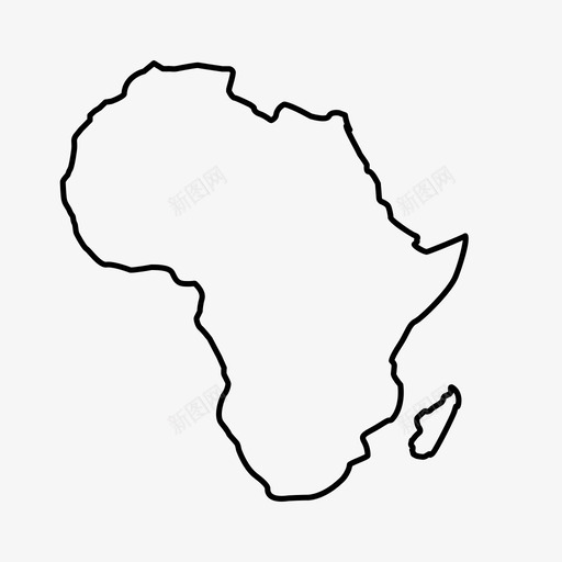 非洲大陆丛林图标svg_新图网 https://ixintu.com 世界地球 丛林 南部 地图 大陆 非洲