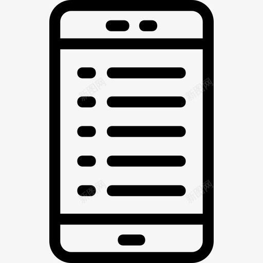 清单应用程序移动智能手机图标svg_新图网 https://ixintu.com 任务管理器 待办事项 数字营销 智能手机 清单应用程序 移动
