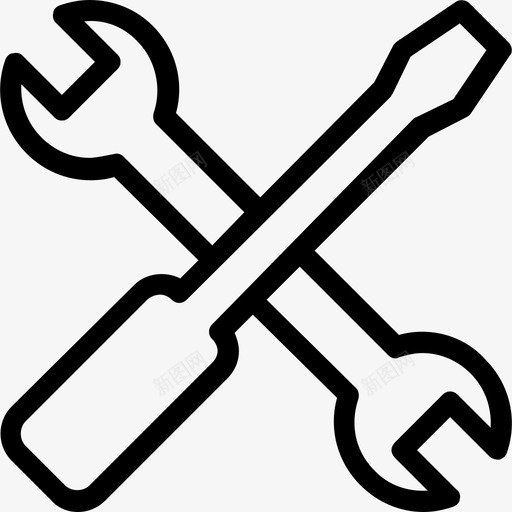 偏好维护修理图标svg_新图网 https://ixintu.com 修理 偏好 扳手 搜索引擎优化和营销 维护 螺丝刀