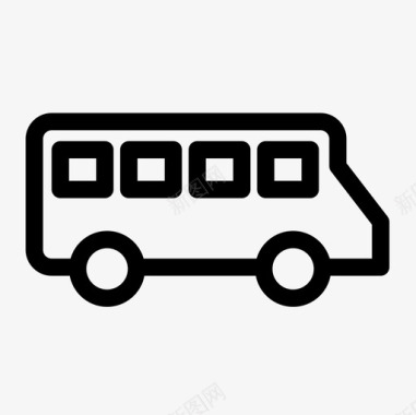 巴士汽车校车图标图标