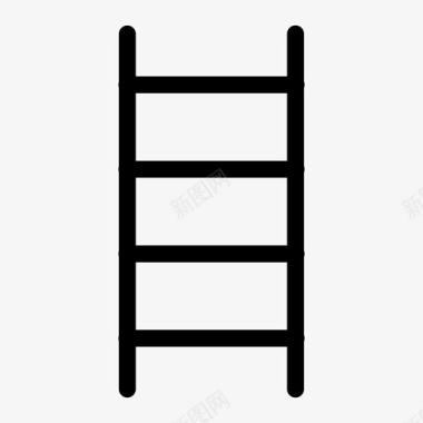 梯子安全梯踏步梯图标图标