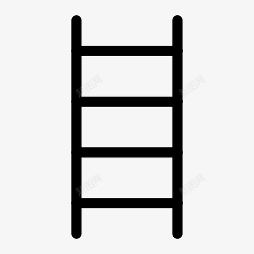 梯子安全梯踏步梯图标svg_新图网 https://ixintu.com 安全梯 工具 木梯 梯子 踏步梯