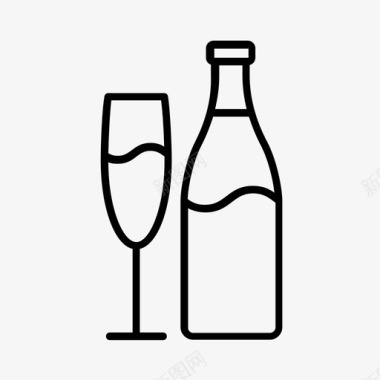 葡萄酒庆祝干杯图标图标