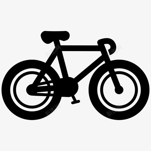 自行车山地车运动图标svg_新图网 https://ixintu.com 交通 山地车 自行车 轮子 运动