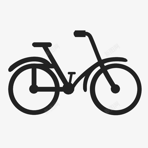 自行车沙滩孩子图标svg_新图网 https://ixintu.com 孩子 旅行 沙滩 自行车