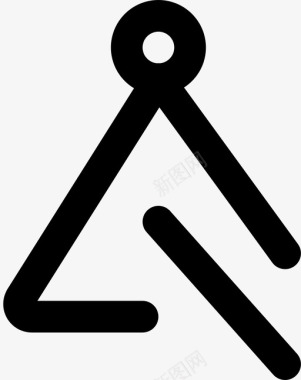 三角形音频音乐图标图标