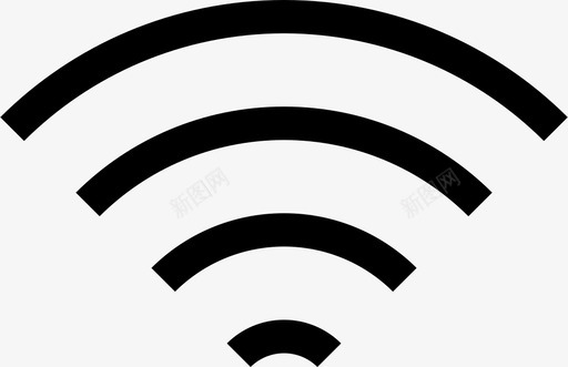 wifi连接互联网图标svg_新图网 https://ixintu.com wifi wifi信号 互联网 强度 无线 连接