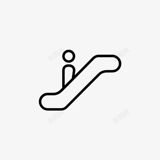 自动扶梯楼梯机场标志图标svg_新图网 https://ixintu.com 机场标志 楼梯 自动扶梯