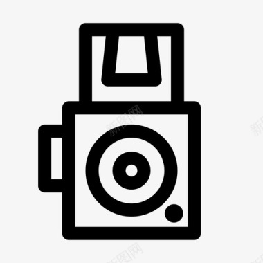 照相机模拟相机哈塞尔布拉德图标图标