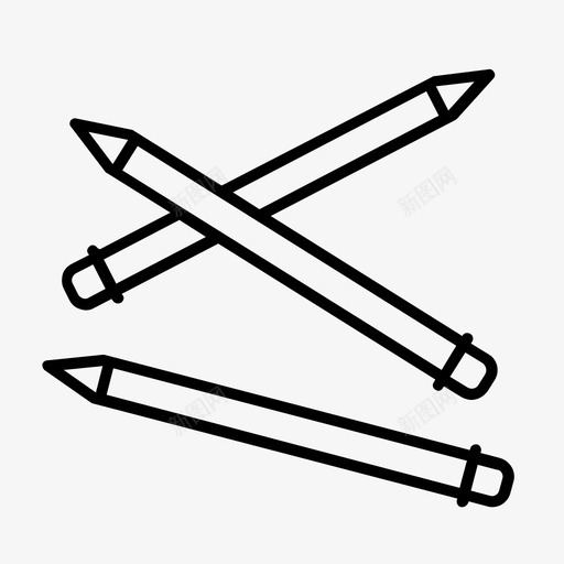 铅笔孩子学校图标svg_新图网 https://ixintu.com 学校 学校用品 孩子 文具 铅笔