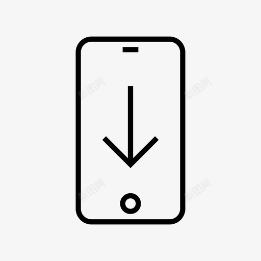 向下苹果箭头图标svg_新图网 https://ixintu.com iphone 下载 刷卡 向下 箭头 苹果