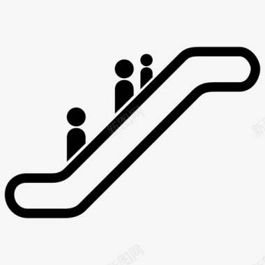 自动扶梯楼层楼梯图标图标