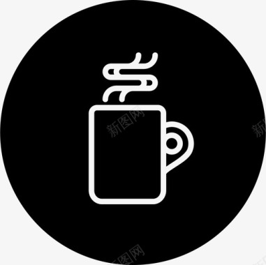 咖啡杯饮料热的图标图标