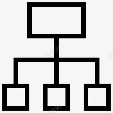 网络协作计算机图标图标