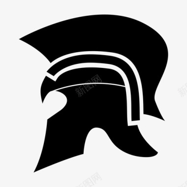 罗马头盔士兵战争图标图标