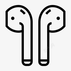 苹果音乐苹果airpods配件耳机图标高清图片