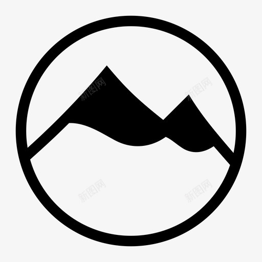 山冒险形象图标svg_新图网 https://ixintu.com 冒险 图画 山 山峰 形象 荒野