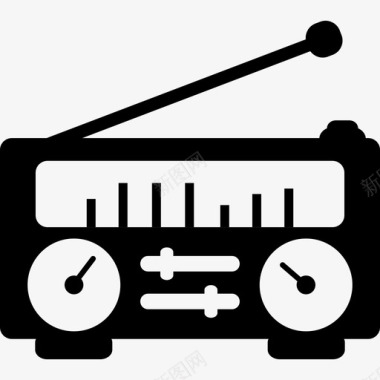 收音机频道调频图标图标