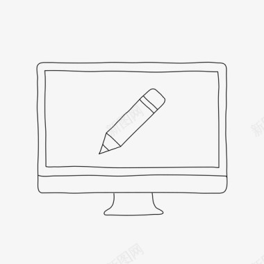 桌面编辑设备铅笔图标图标