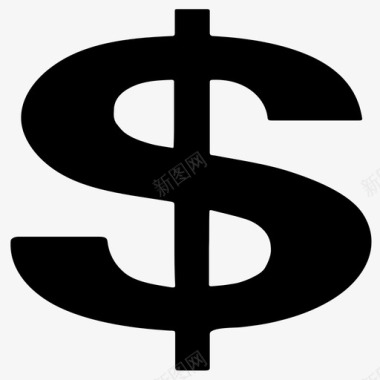 美元货币信息图表图标图标