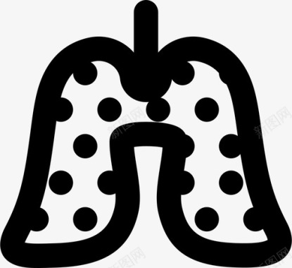 肺健康医疗图标图标
