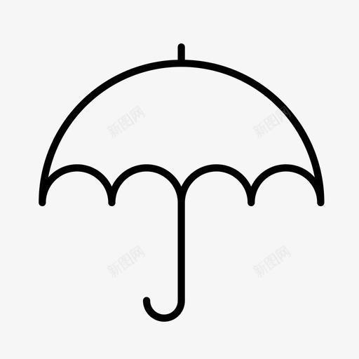 伞保护雨图标svg_新图网 https://ixintu.com 伞 保护 天气 水 雨