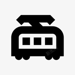 旅客列车火车电动火车旅客列车图标高清图片