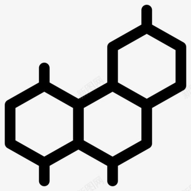 分子键化学图标图标