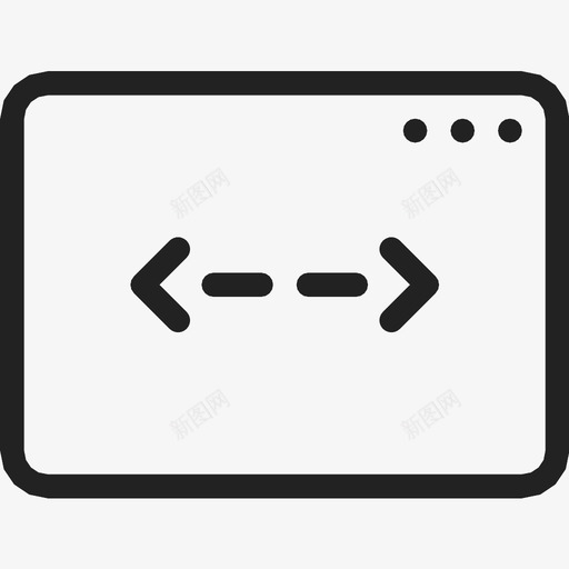 窗口浏览器编码图标svg_新图网 https://ixintu.com 浏览器 窗口 编码 编程 网页设计
