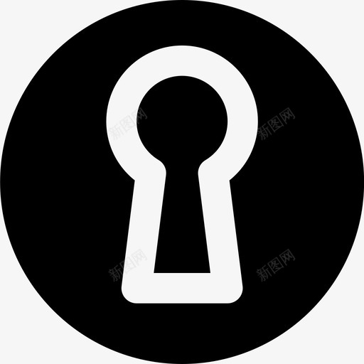 钥匙孔保护安全图标svg_新图网 https://ixintu.com smashicons安全mdsolid 保护 安全 钥匙孔