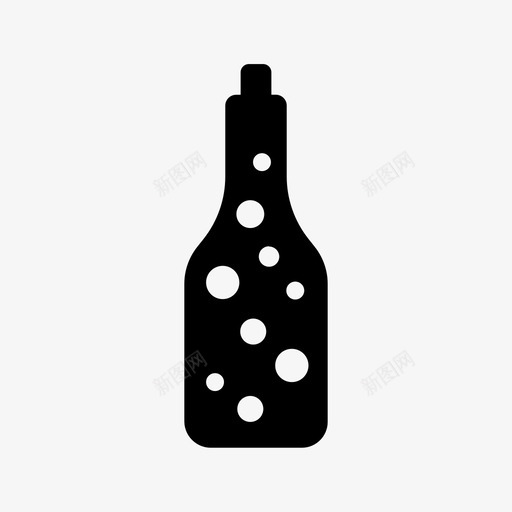 苏打水瓶装碳酸饮料图标svg_新图网 https://ixintu.com 瓶装 碳酸饮料 苏打水 起泡酒 饮料