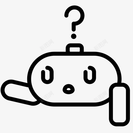 机器人问题可爱马克图标svg_新图网 https://ixintu.com 可爱 机器人 机器人问题 马克