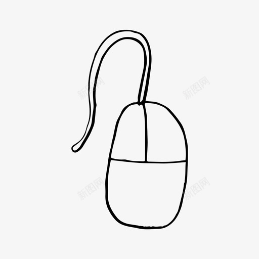 鼠标浏览计算机图标svg_新图网 https://ixintu.com 手绘 插图 浏览 计算机 鼠标