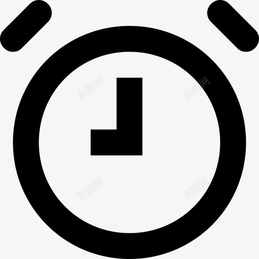 闹钟计时器手表图标svg_新图网 https://ixintu.com 手表 线路必备图标集 计时器 闹钟
