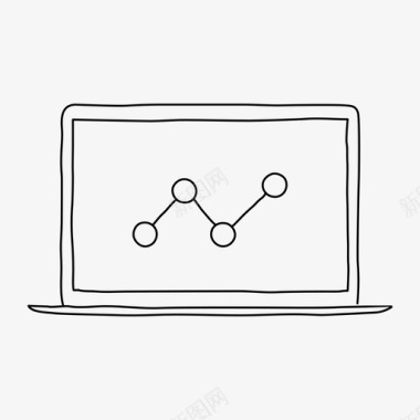 笔记本电脑分析设备屏幕图标图标