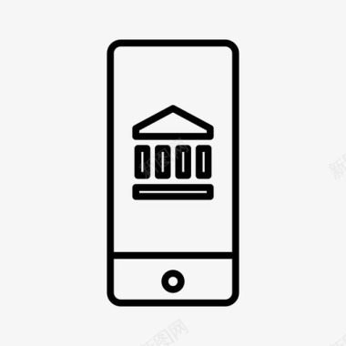 iphone网上银行设备金融图标图标