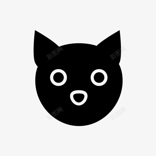 猫动物卡通图标svg_新图网 https://ixintu.com 动物 卡通 卡通动物 小猫 猫 猫咪