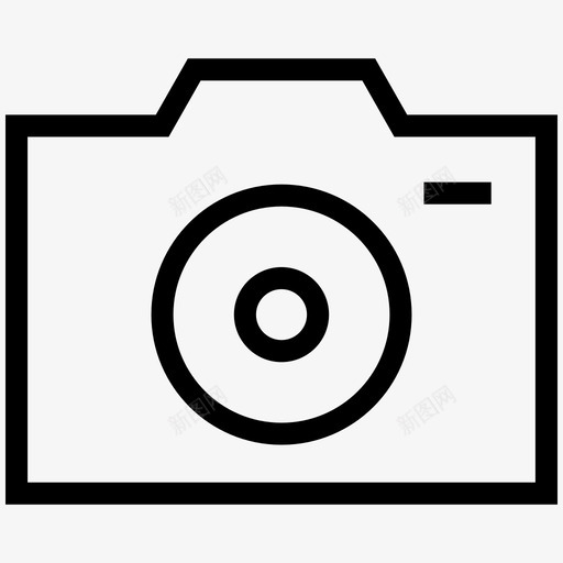 照片照相机数码图标svg_新图网 https://ixintu.com ios网络用户界面线图标 全帧 数码 照片 照相机