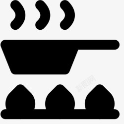 煎锅煎锅吃图标高清图片
