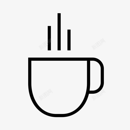 咖啡饮料食物图标svg_新图网 https://ixintu.com 咖啡 时尚食品 热茶 食物 饮料