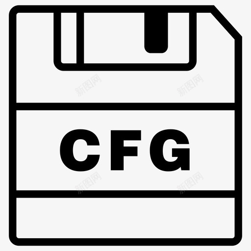 savecfg文件cfg扩展名图标svg_新图网 https://ixintu.com cfg扩展名 savecfg 保存图标 文件