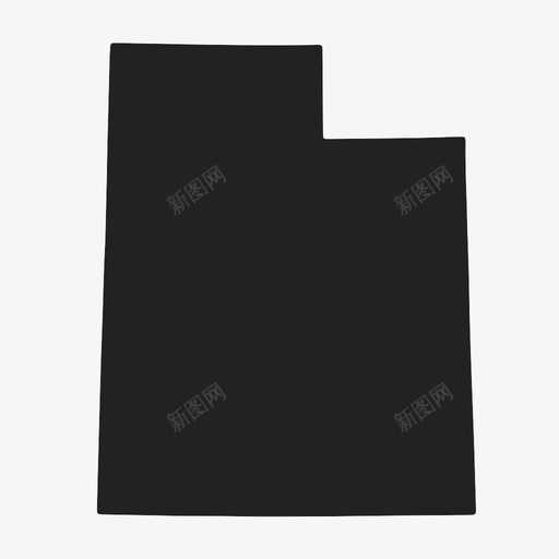 犹他州美国地图图标svg_新图网 https://ixintu.com 地图 州 犹他州 美国